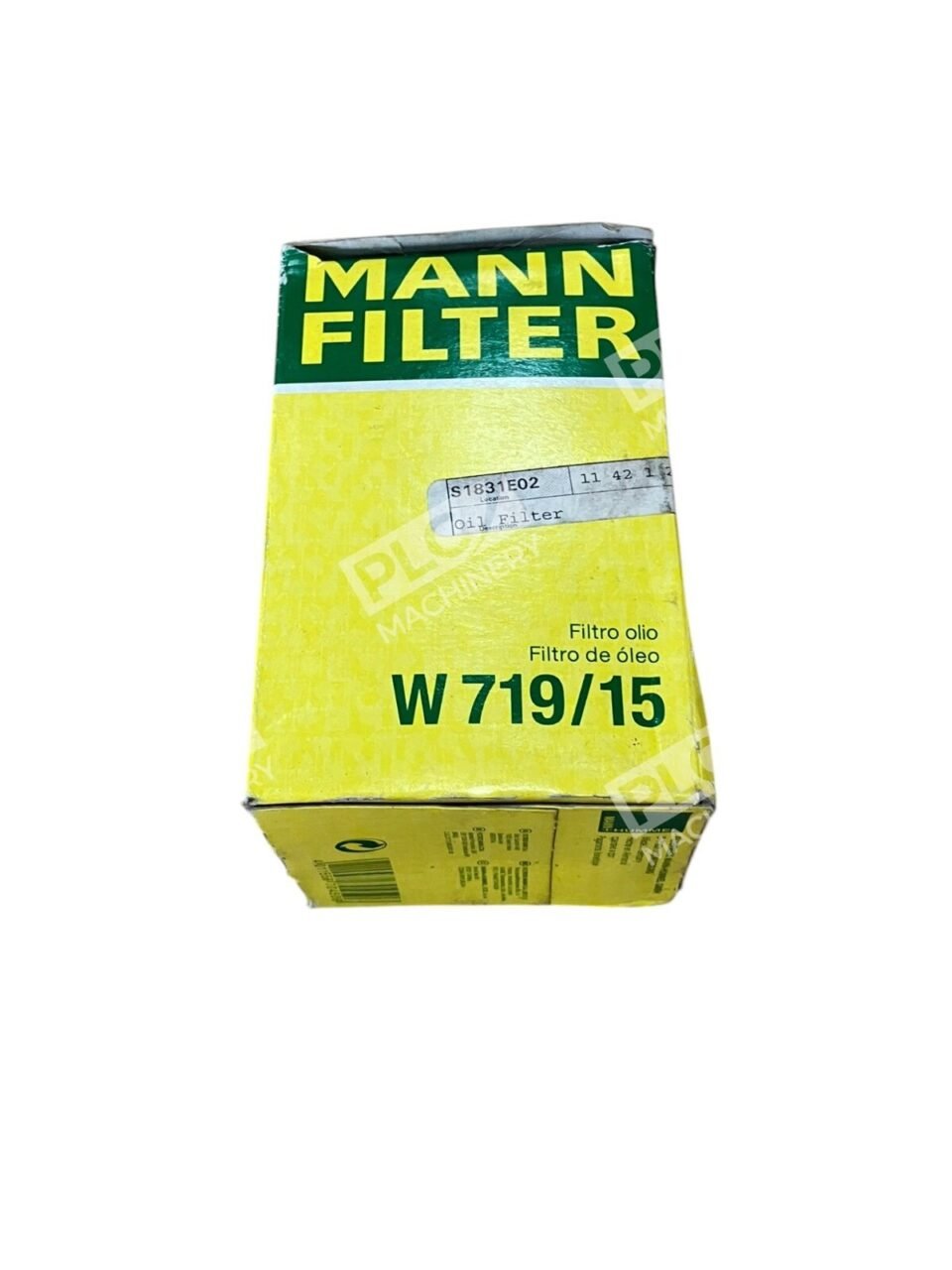 Mann Filter S1831E02 Oil Filter W719/15