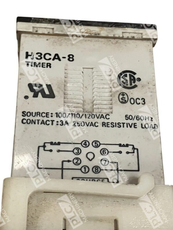 Omron 3A 250VAC Digital Relay Timer H3CA-8 - Image 2