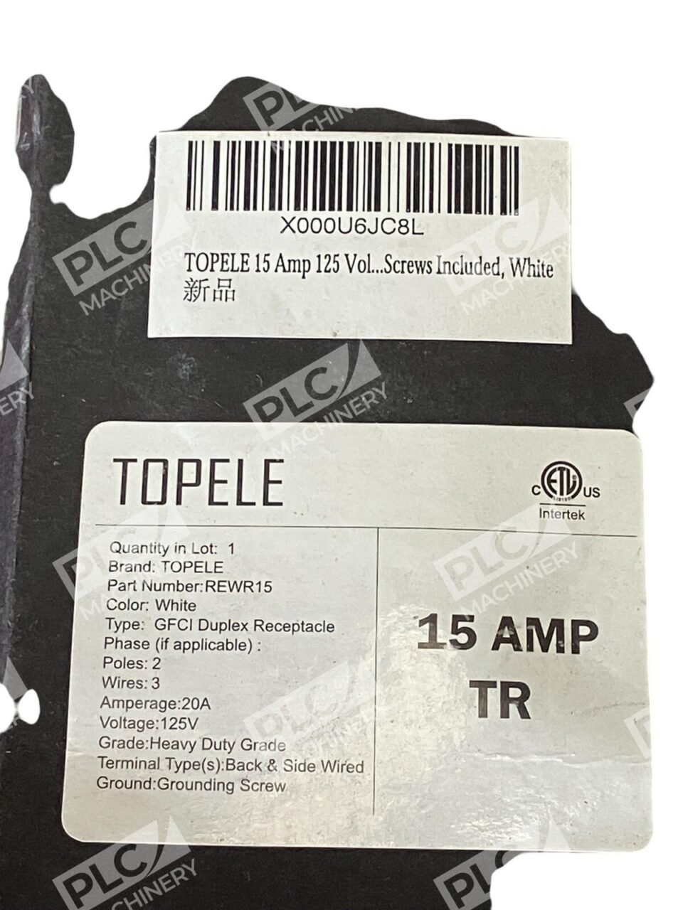 Topele 15A 2 Pole 3 Wire GFCI White REWR15 - Image 2