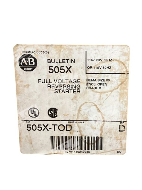 Allen Bradley 505X-TOD /D - Image 2