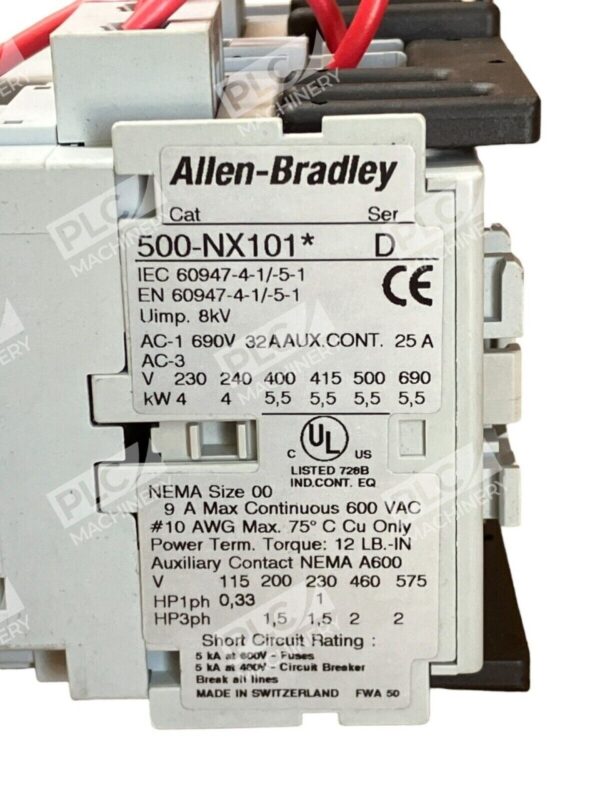 Allen Bradley 505X-TOD /D w/ 2x 500-NX101* /D - Image 3