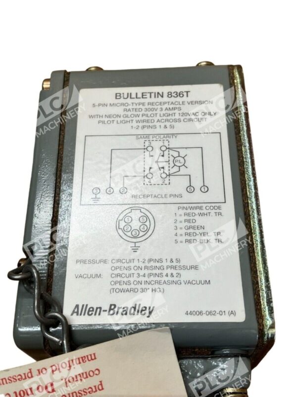 Allen Bradley 836T-T351JX121X9 /A - Image 6