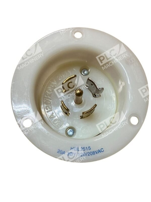 Hubbell HBL2515 Insulgrip Twist-Lock Replacement Flanged Inlet - Image 4