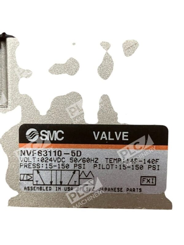 SMC 24VDC Pilot Solenoid Valve NVFS3110-5D - Image 3