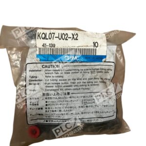 SMC 41-139 Nickel Plated Fitting KQL07-U02-X2 (Bag of 10)