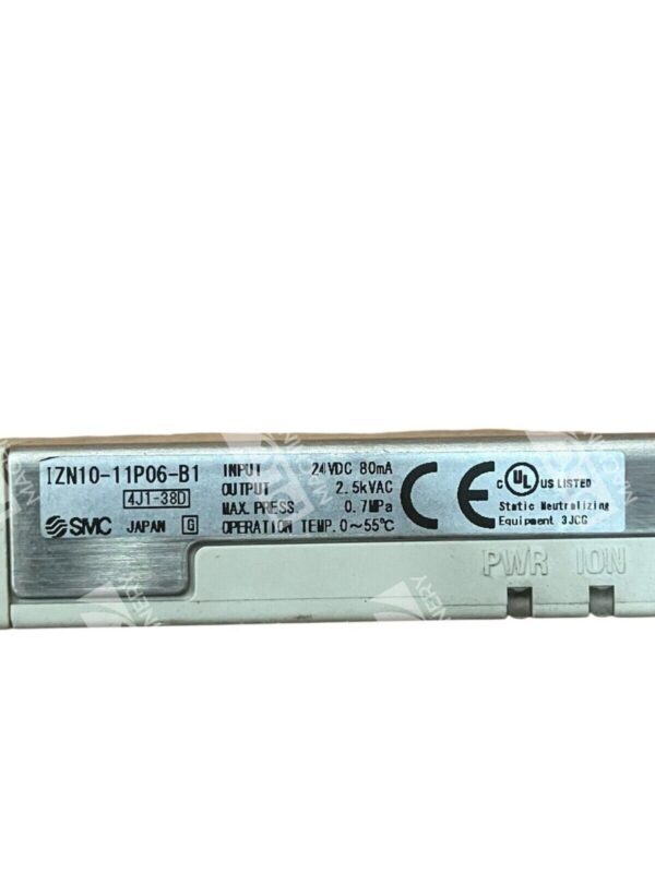 SMC 24VDC 80mA 2.5kVAC 0.7MPa Ionizer IZN10-11P06-B1 - Image 3