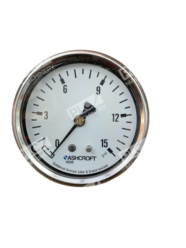 Ashcroft 0-15PSI 1/4NPT Pressure Gauge 63-1008-A-02B-15# - Image 3