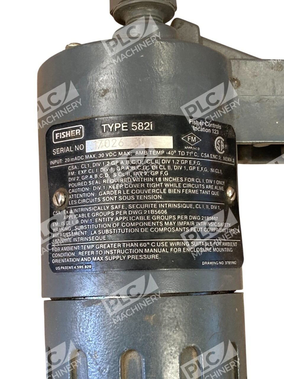Fisher Controls Electro-Pneumatic Converter Type 582i - Image 3