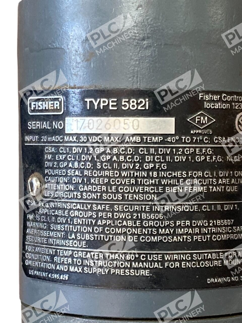Fisher Controls Electro-Pneumatic Converter Type 582i - Image 5