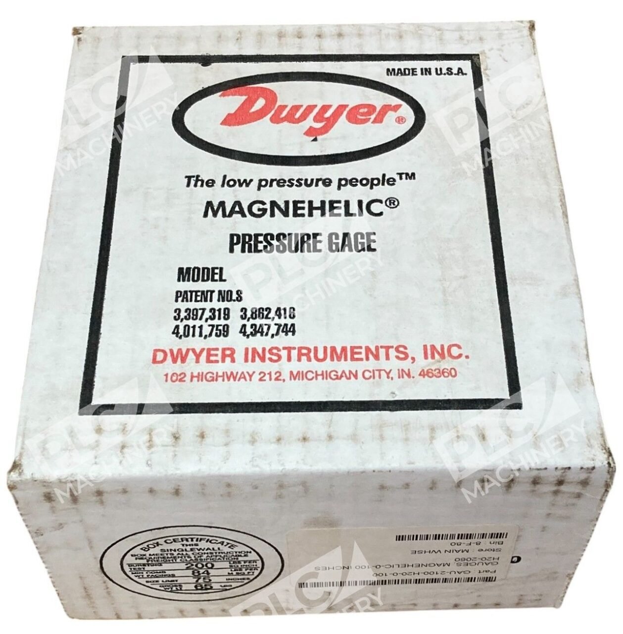 Dwyer 0-100INH2O Magnehelic Pressure Gauge 2100