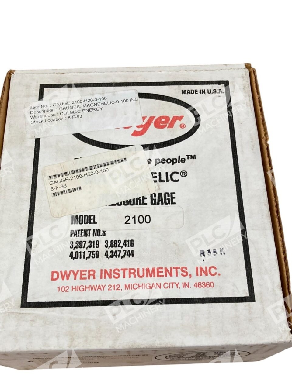 Dwyer 0-100INH2O Magnehelic Pressure Gauge 2100 - Image 2