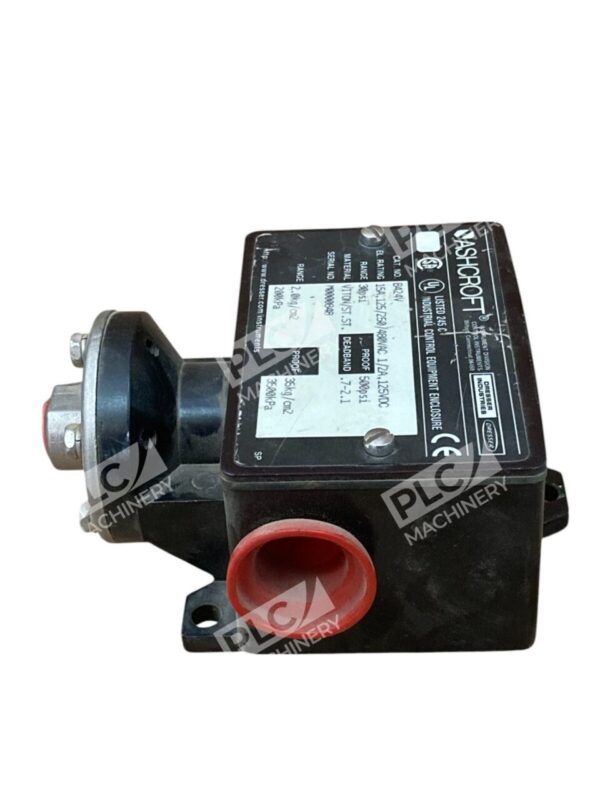 Ashcroft 0-30PSI 500PSI 15A 125/250/480VAC 1/2A 125VDC Pressure Switch B424V - Image 5