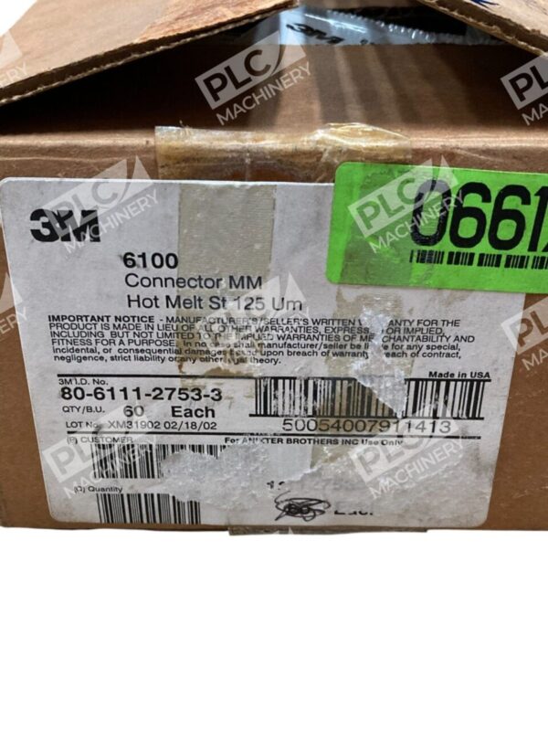Lot of 60 3M 6100-W ST+ Hot Melt Connectors