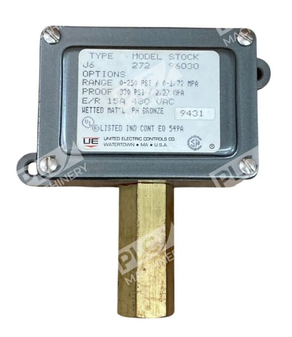 United Electric UE 96030 0-250PSI 0-1.72MPA Pressure Switch J6-272