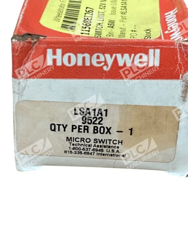 Honeywell 11568E1267 Micro Switch 10A 600VAC Heavy Duty Limit Switch LSA1A1 - Image 2