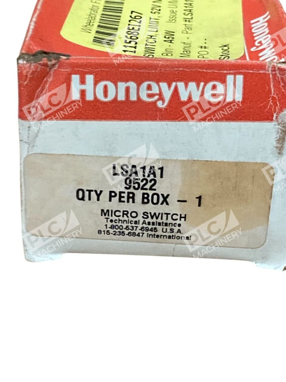Honeywell 11568E1267 Micro Switch 10A 600VAC Heavy Duty Limit Switch LSA1A1 - Image 2