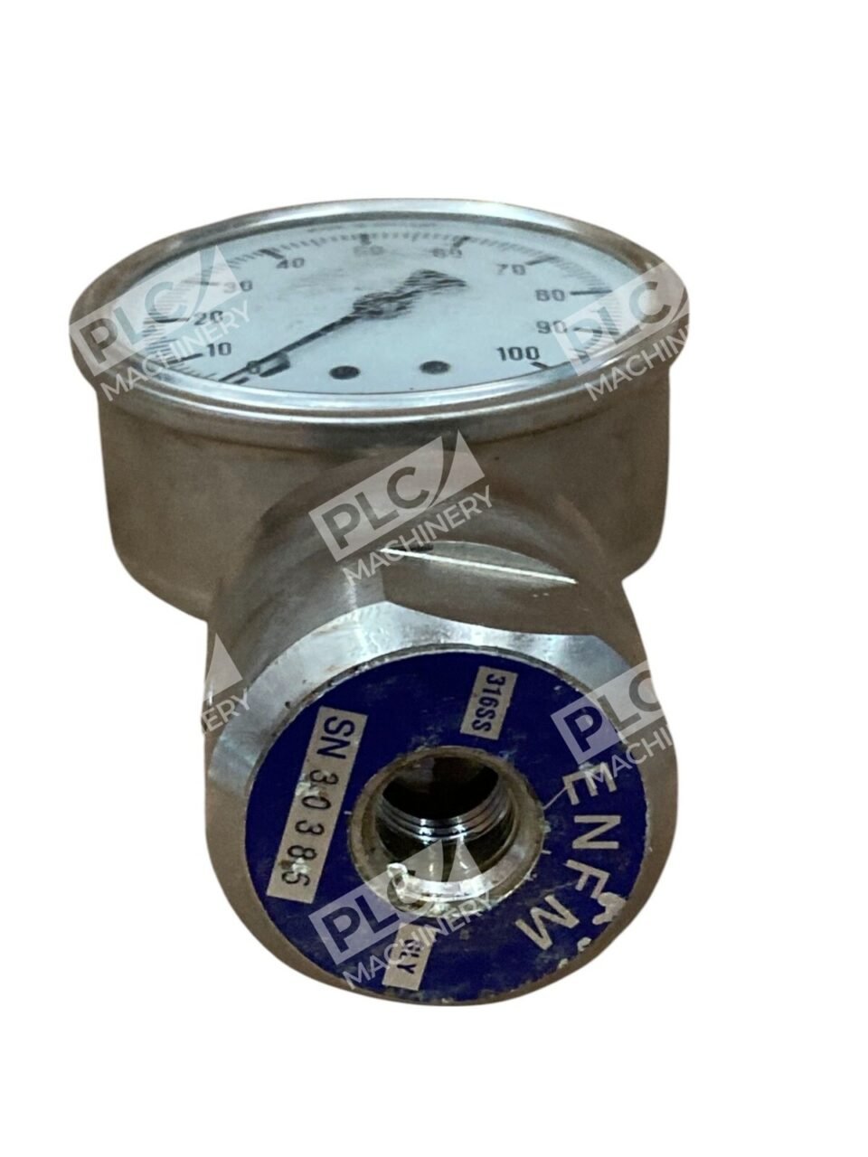 ENFM 316SS GLY 0-100PSI Pressure Gauge SN30386 (lot of 2) - Image 2