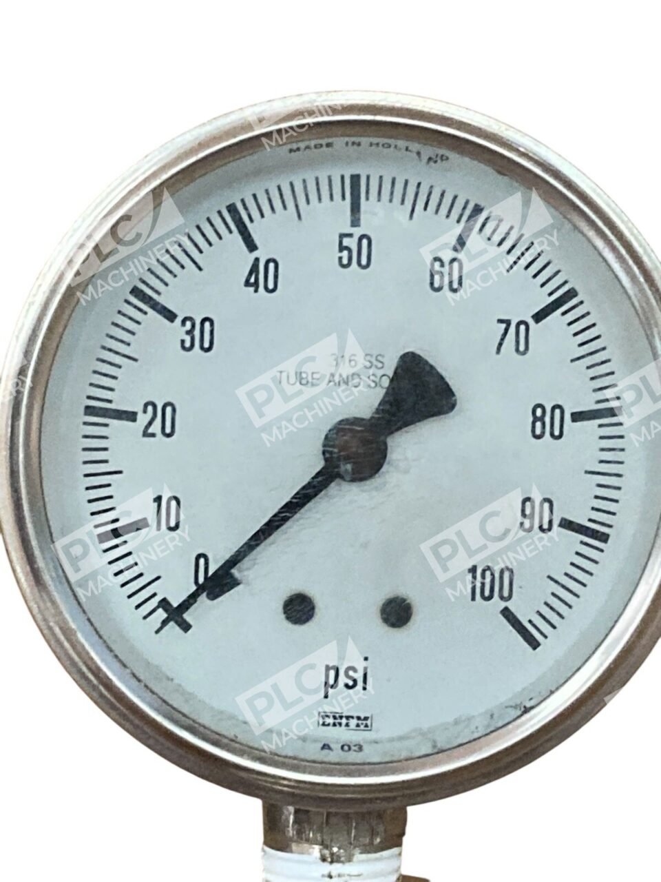 ENFM 316SS GLY 0-100PSI Pressure Gauge SN30386 (lot of 2) - Image 4