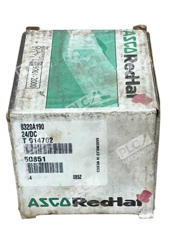 ASCO 24VDC 11.2W 1/4" Red Hat Solenoid Valve 8320A190