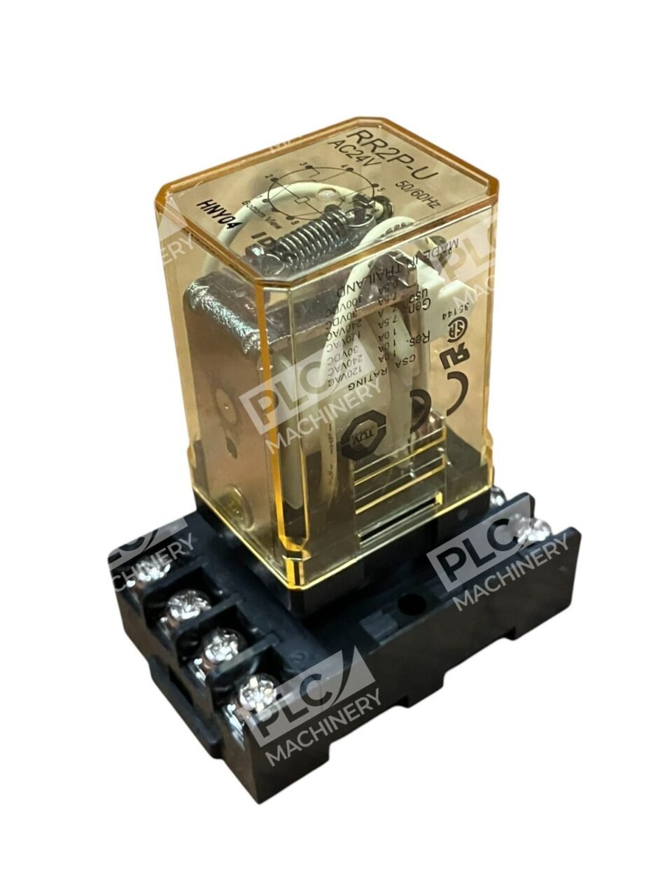 IDEC HNY04 50/60Hz AC24V Relay W/ 10A 300V Base SR2P-06 RR2P-U