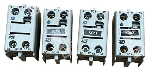 Allen Bradley AB AC-12 690V 10A AC-15 Contact Block 100-F /B (lot of 4)