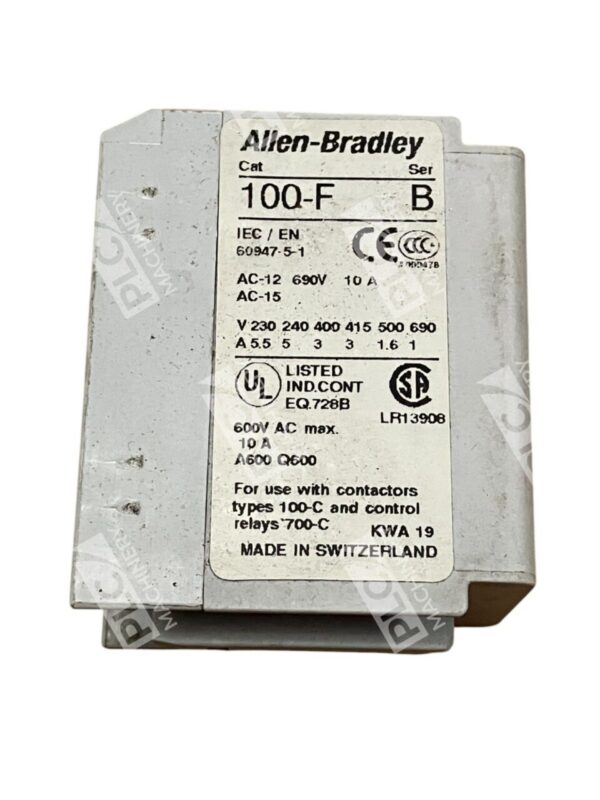Allen Bradley AB AC-12 690V 10A AC-15 Contact Block 100-F /B (lot of 4) - Image 3