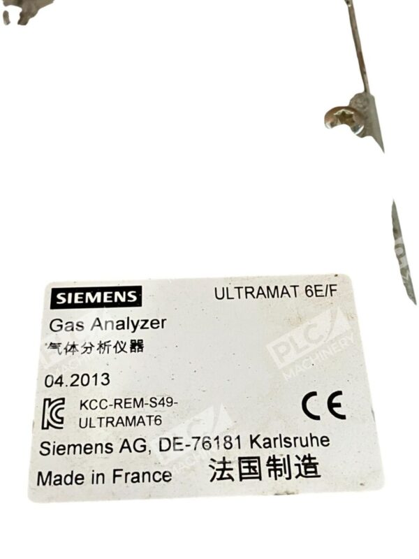 Siemens Ultramat 6 E 48...63Hz 40VA 100-120V Gas Analyzer 7MB2121-1ND00-0AA1-Z - Image 8
