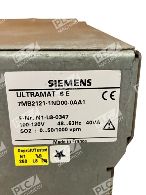 Siemens Ultramat 6 E 40VA 100-120V 47...63Hz Gas Analyzer 7MB2121-1ND00-0AA1 - Image 8