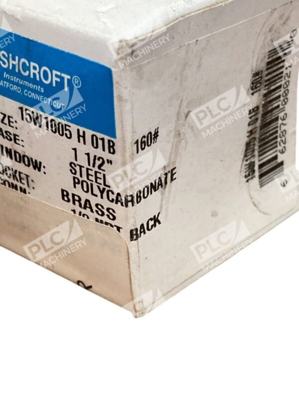 Ashcroft 1-1/2" 1/8NPT Back 0-160PSI Pressure Gauge 15W1005 H 01B 160# - Image 3