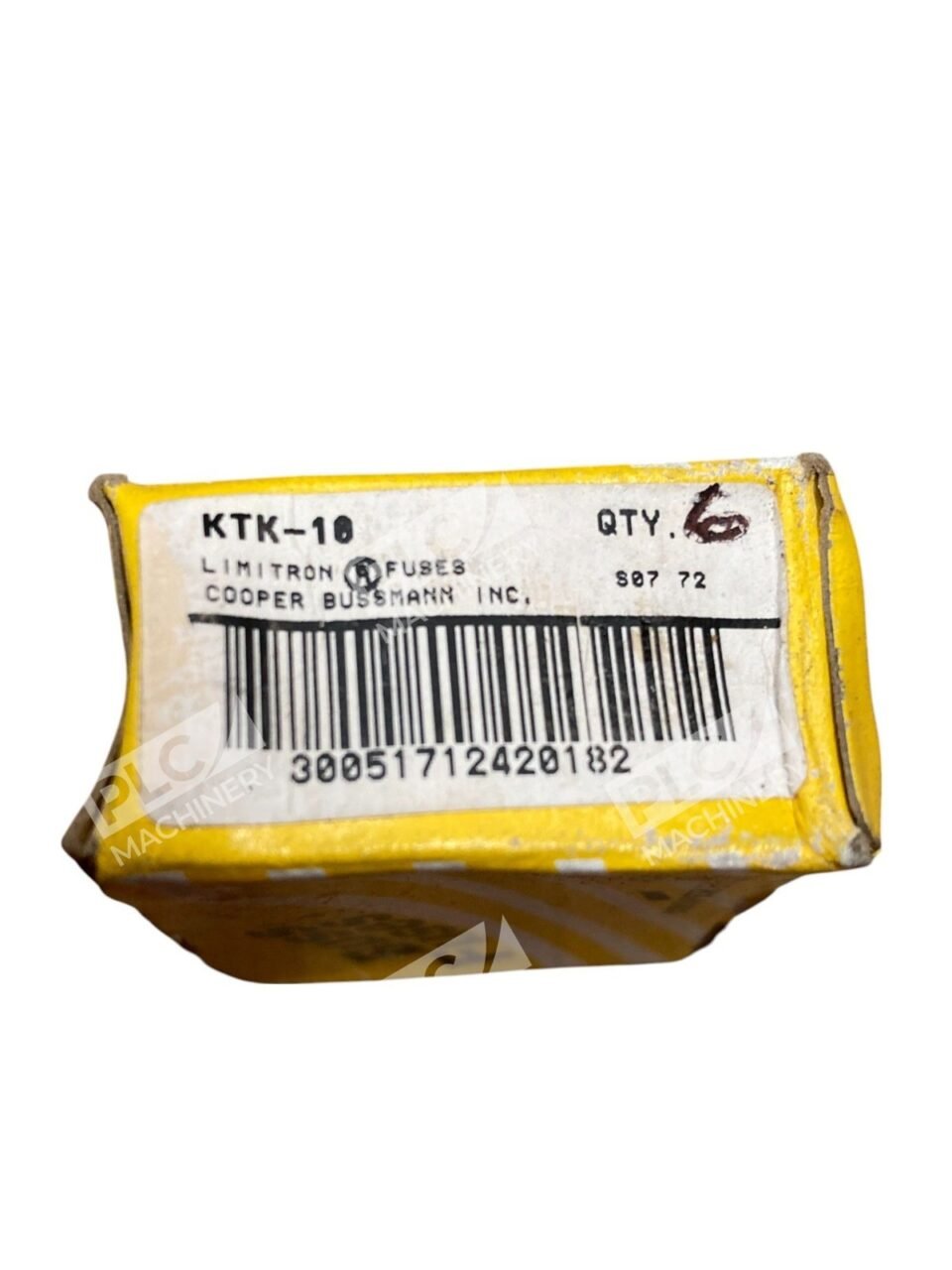 Lot of 6 Bussmann KTK-10 LIMITRON Fuse