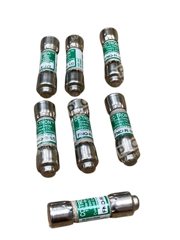 Lot of 7 Bussmann FNQ-R-1/2 Time-Delay Current Limiting Fuse Class CC