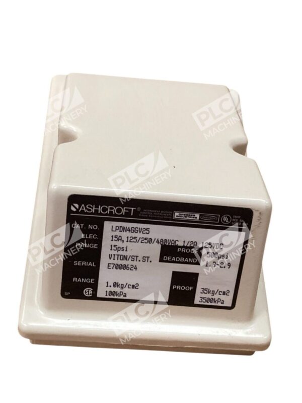 Ashcroft Dresser 15-500psi Viton 8NA39582 15A Pressure Switch LPDN4GGV25 - Image 4