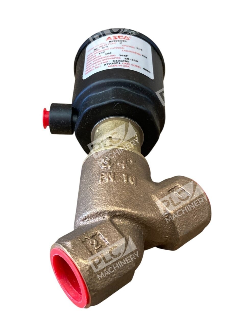 ASCO A773871 150PSI Bronze 3/4NPT Valve 2/2 NC 8290A385 - Image 3