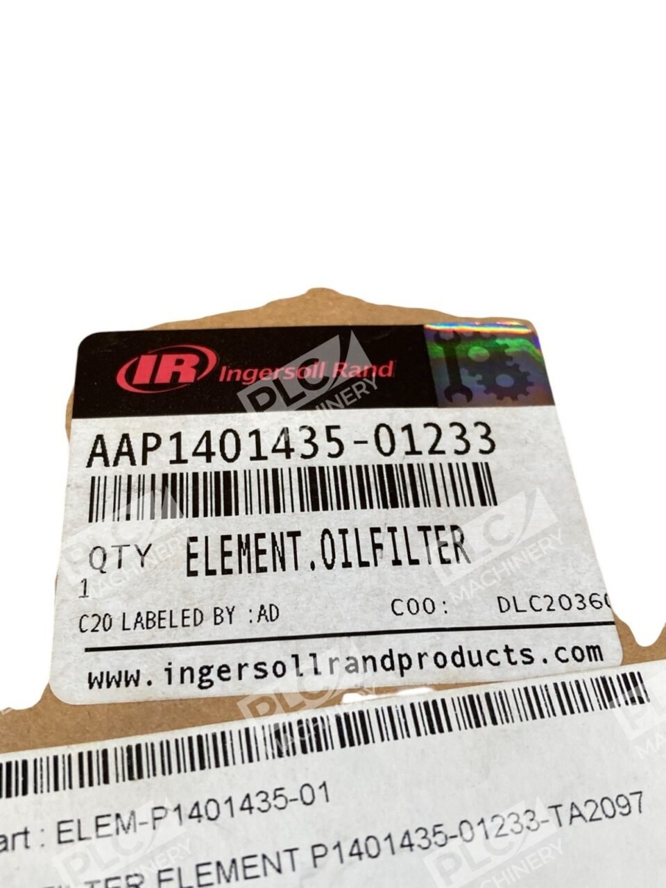 Ingersoll Rand IR P1401435-01 Oil Filter Element AAP1401435-01233 - Image 2