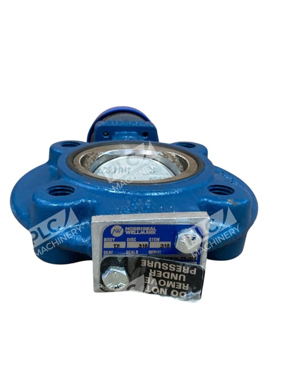 Norriseal Wellmark 1131532 2" 200WP Viton O-Ring Butterfly Valve M3011-222B-U - Image 5