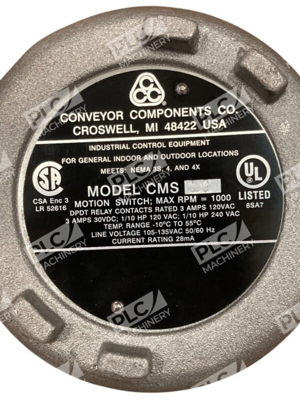Conveyor Component CCC CMS Motion Switch CMS1G