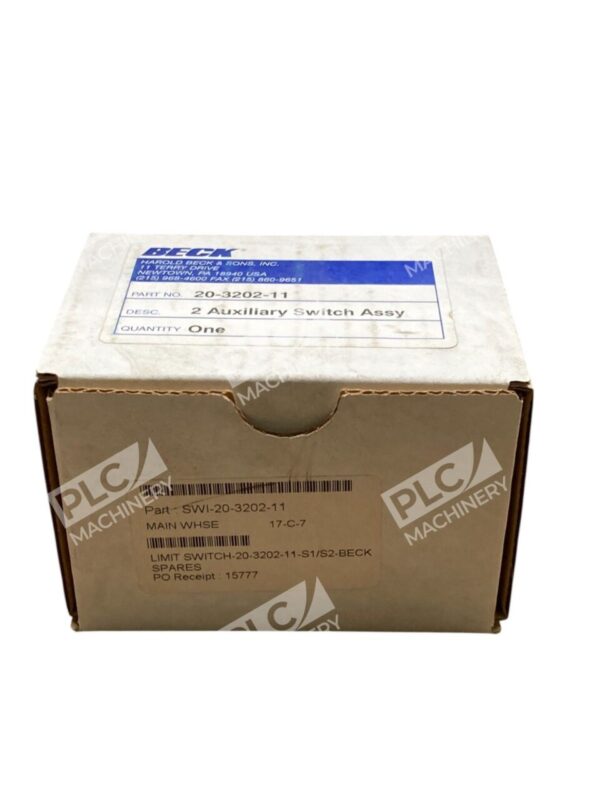 BECK 20-3202-11 2 Auxiliary Switch Assy - Image 2