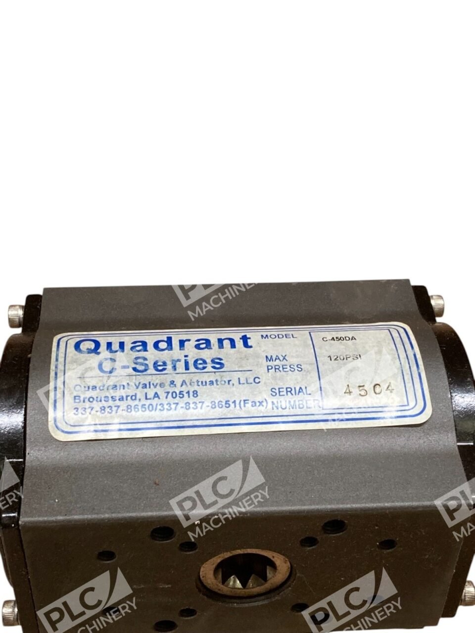 Quadrant C-450DA C-Series Pneumatic Actuator