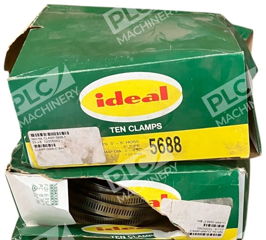 Ideal Fits 3"-5" Hose 5" Pipe Diameter 2-6" Clamp 5688 (2 Boxes of 10)