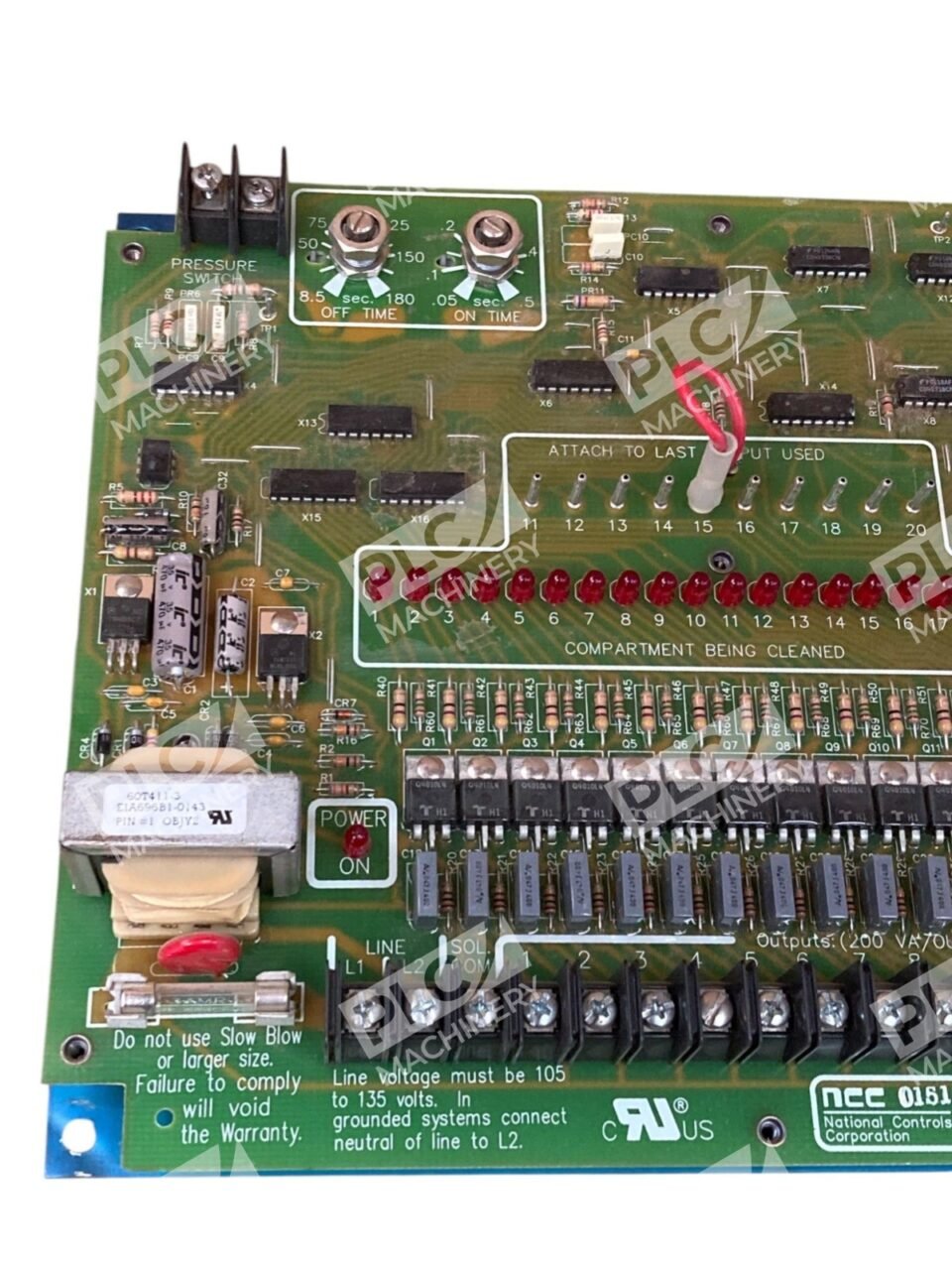 NCC 50-60Hz 105-135VAC Program Control Board DNC-T2020-B10 - Image 3
