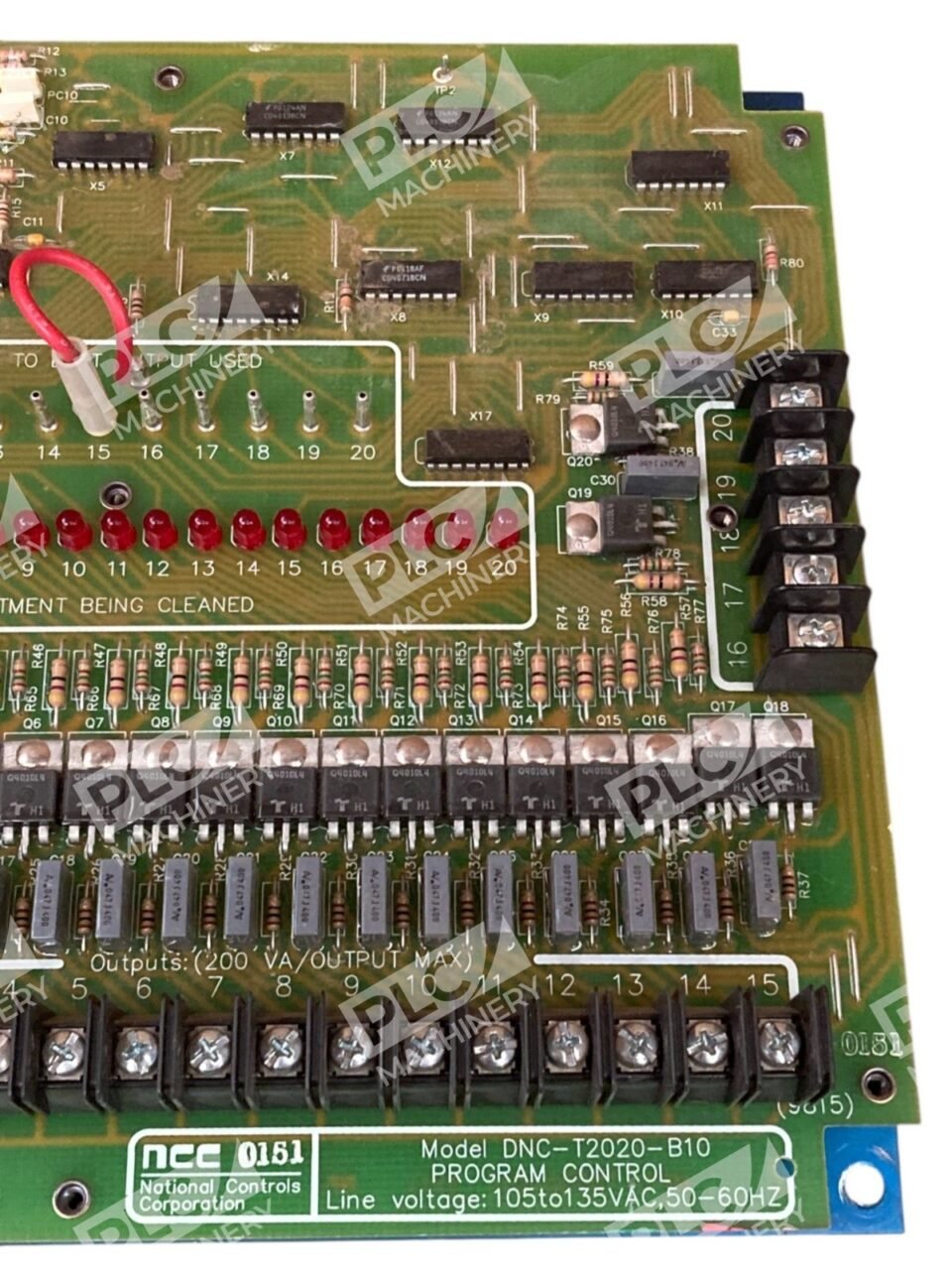 NCC 50-60Hz 105-135VAC Program Control Board DNC-T2020-B10 - Image 5