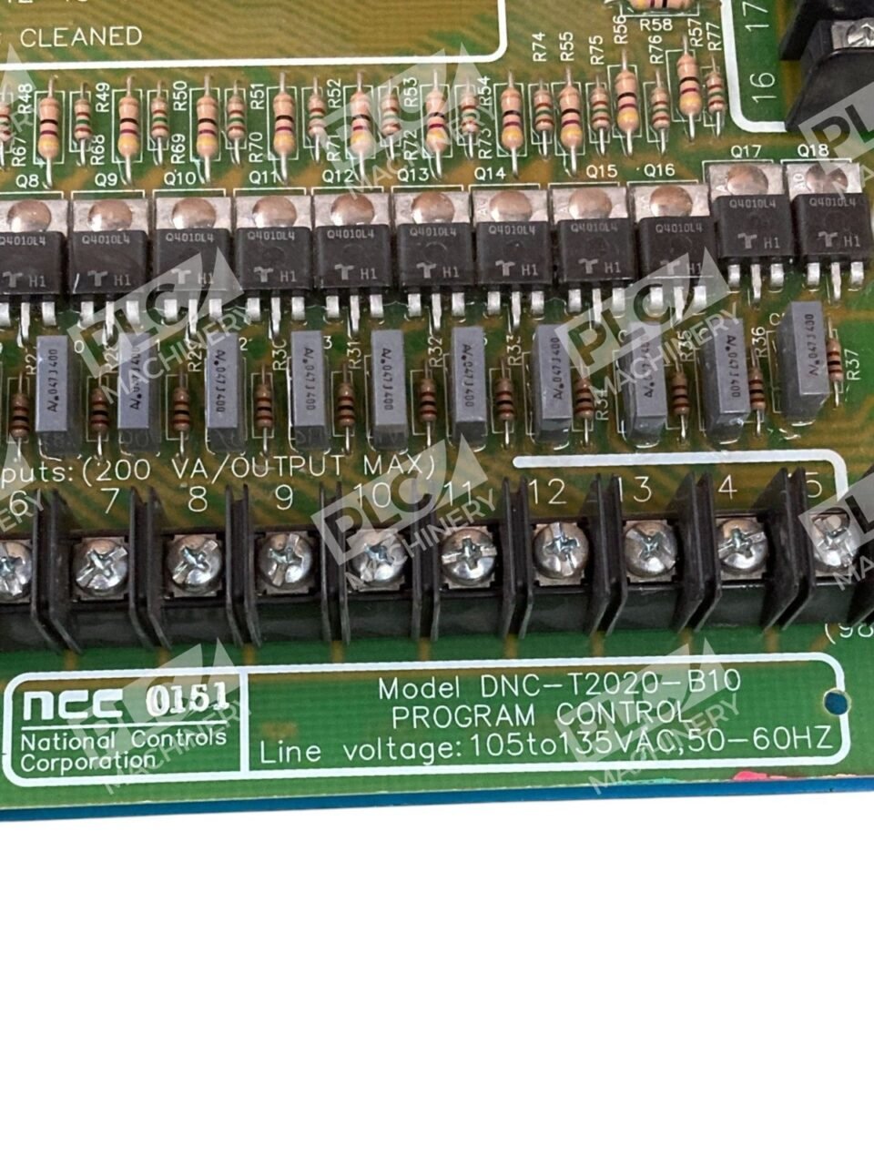 NCC 50-60Hz 105-135VAC Program Control Board DNC-T2020-B10 - Image 11