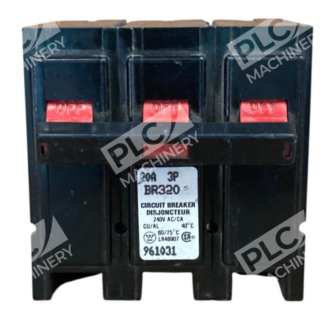 Westinghouse 3 Pole 20A Circuit Breaker BR320