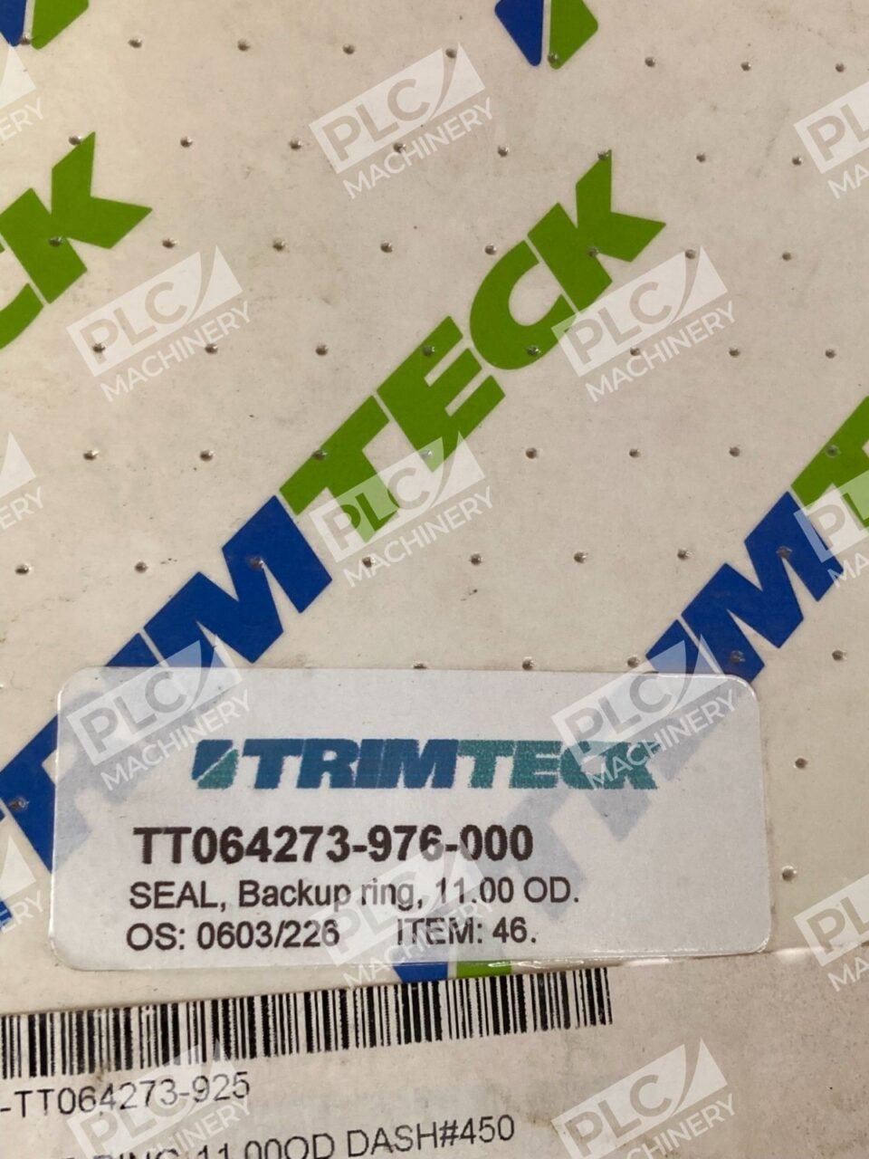 Trimteck 11.00 OD Backup Ring Seal Gasket TT064273-976-000 - Image 3