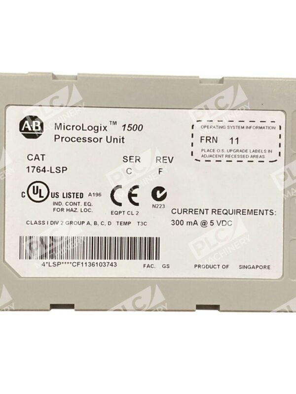 Allen Bradley AB MicroLogix 1500 Processor Unit 1764-LSP /C - Image 5