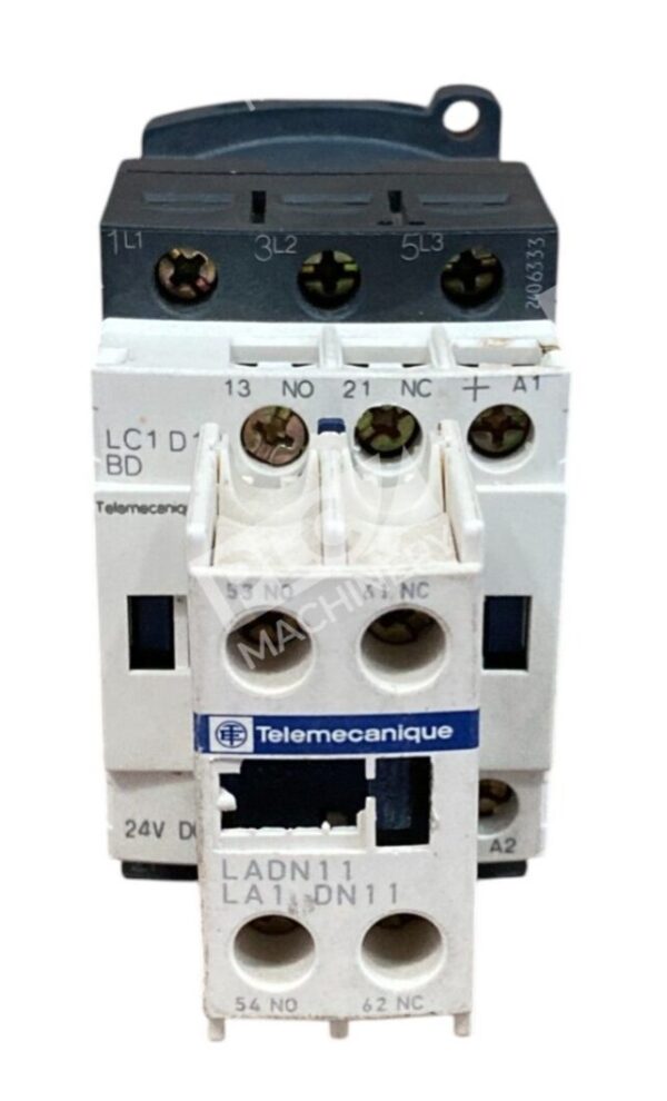 Schneider 10A LADN11 LA1 DN11 Aux Contact Block With 25A Contactor LC1D12BD