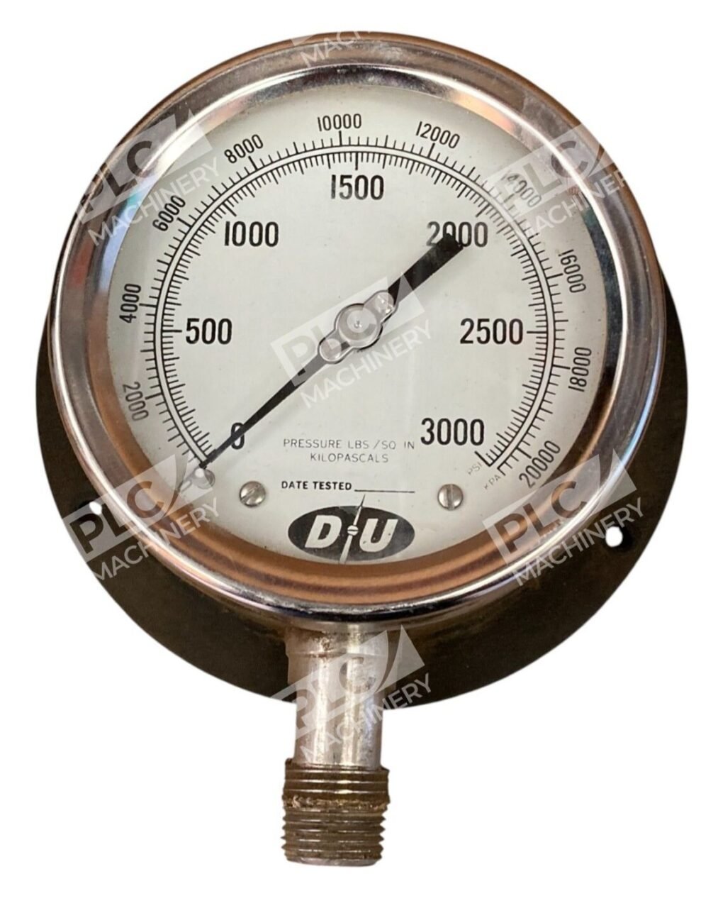 DU Pressure Gauge 0-3000PSI 0-20000KPA