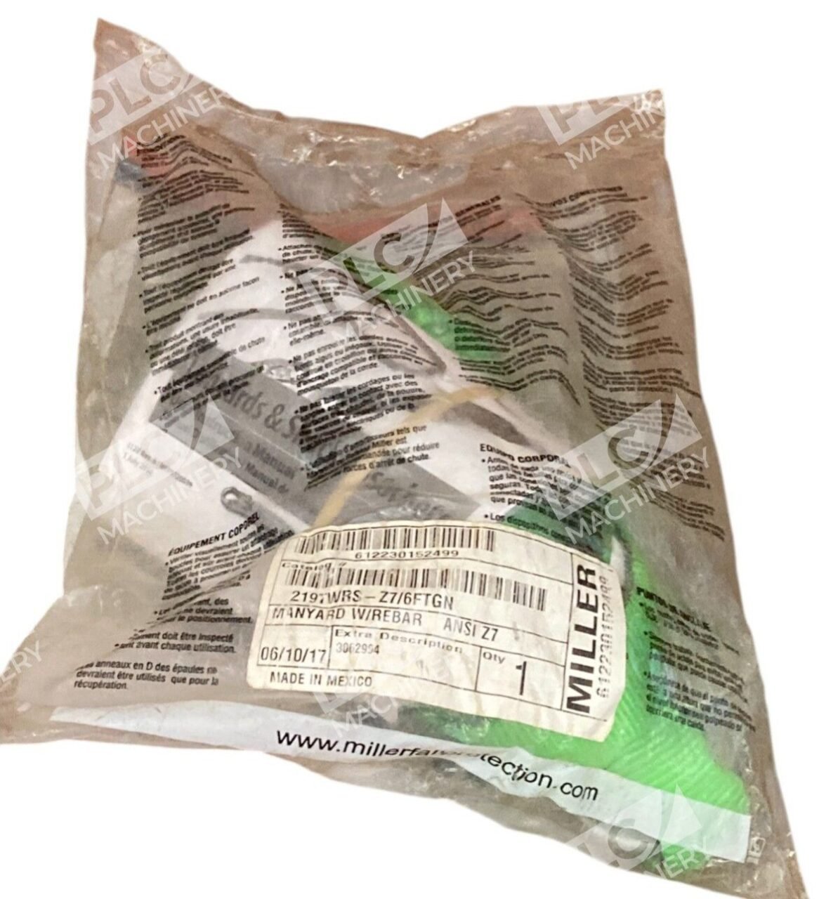 Miller 6Ft 130-310lb Manyard Shock Absorbing Lanyard 219TWRS-Z7/6FTGN