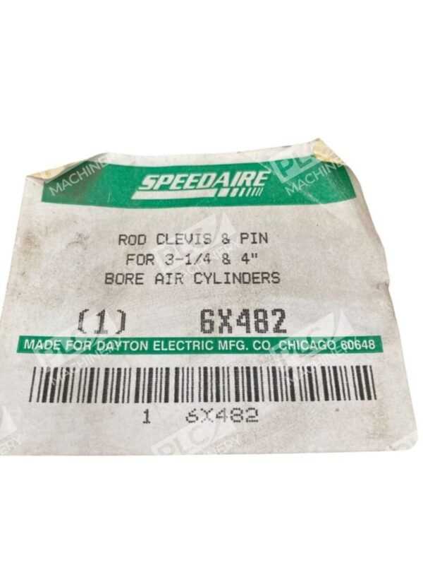 Speedaire Rod Clevis & Pin For 3-1/4 & 4" Bore Air Cylinder 6X482 - Image 2