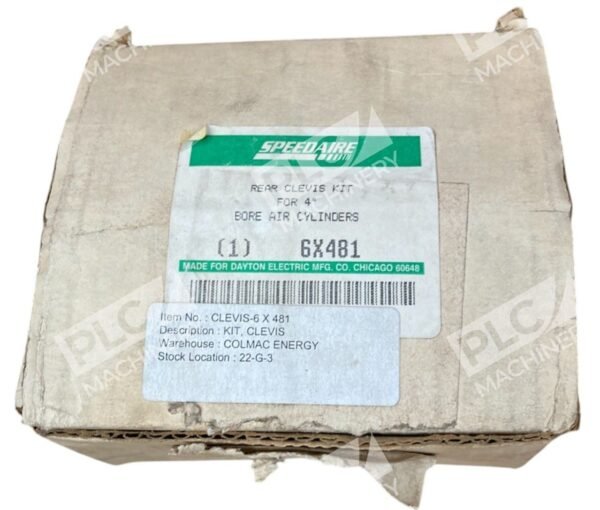 Speedaire For 4" Bore Air Cylinders Rear Clevis Kit 6X481